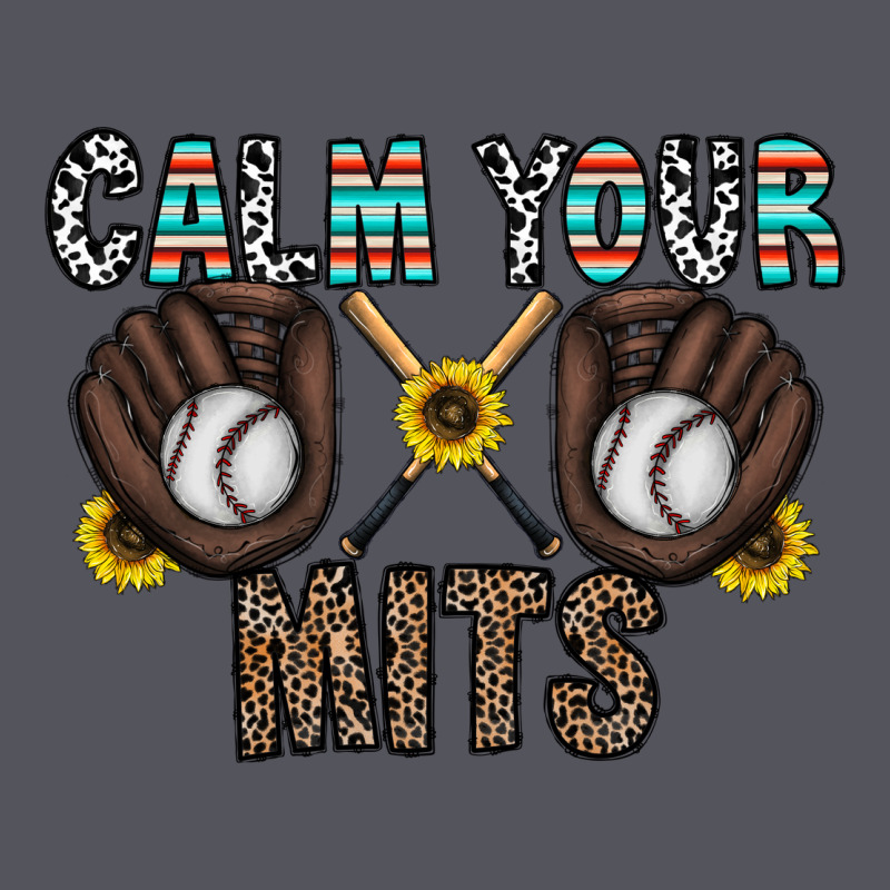Calm Your Mits Baseball Vintage Hoodie by CowhideDigitalArt | Teevron