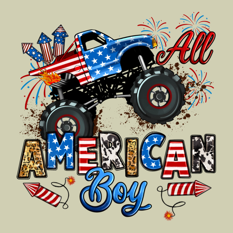 Fourth Of July Monster Truck All American Boy Heavy Core Tee by RanaPortraitStore | Teevron