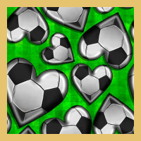 Soccer Hearts Seamless Pattern Premium Sweatshirt | Teevron