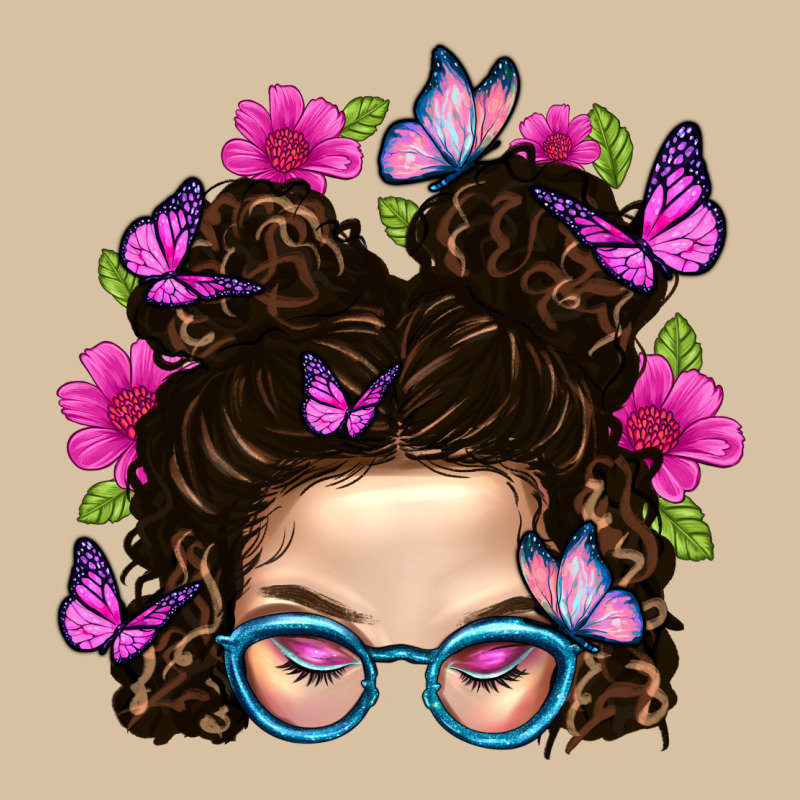 Messy Bun Mom With Butterfly Heavyweight Hoodie by BundleAndBundleShop | Teevron