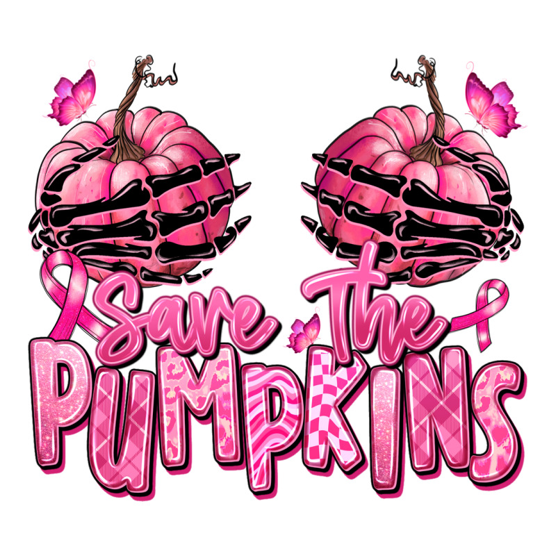 Save The Pumpkins Breast Cancer Premium Tee by RanaPortraitStore | Teevron