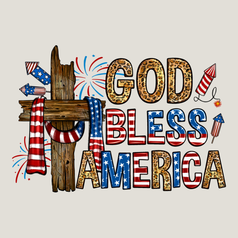 God  Bless America With Cross Heavy Core Tee by RanaPortraitStore | Teevron
