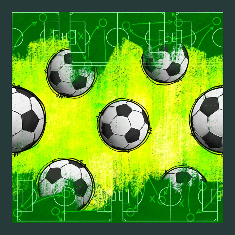 Soccer Balls With Field  And Tactics Seamless Pattern Premium Sweatshirt by BundleAndBundleShop | Teevron
