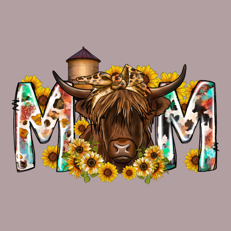 Mom Highland Cow Vintage Hoodie by RacoonDesign | Teevron