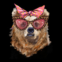 Mama Bear With Glasses And Bandana Long Sleeve Tee | Teevron