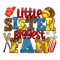 Little Sister Biggest Fan Softball Classic Tee | Teevron