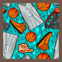 Basketball Uniform And Hoop Seamless Pattern Premium Sweatshirt | Teevron
