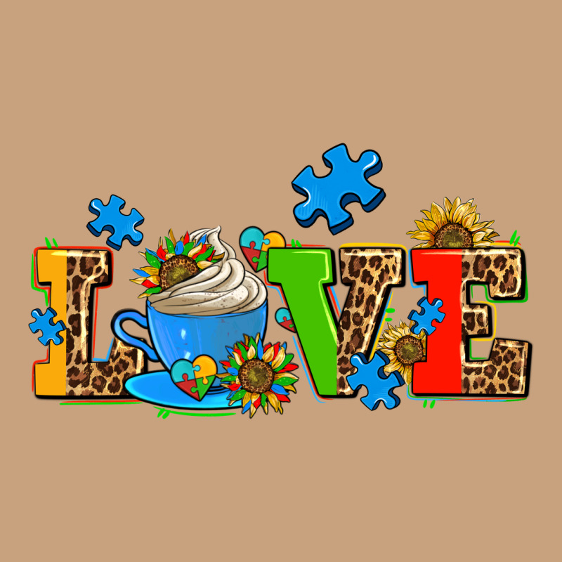 Autism Coffee Cup With Sunflower Vintage Tee by AdoDesignShop | Teevron