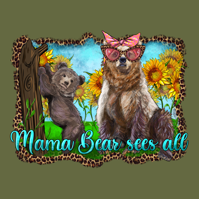 Mama Bear Sees All With Sunflowers Long Sleeve Tee by Artiststas | Teevron