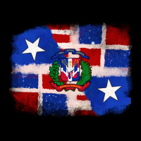 Dominican And Puerto Rico Flag Premium Tee | Teevron