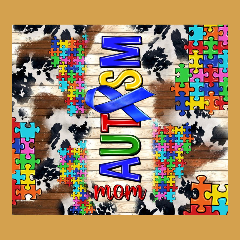 Autism Mom Puzzle Ribbon Urban Hoodie by TumblerDesignByShophia | Teevron