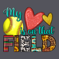 My Heart Is On That Field Softball Vintage Hoodie | Teevron