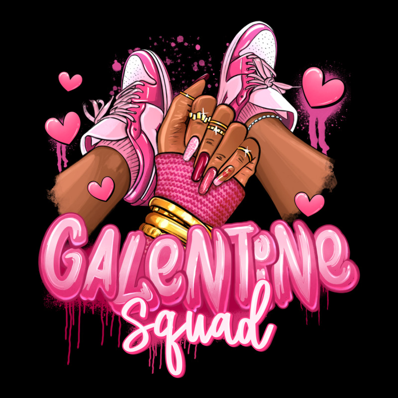 Galentine Squad Afro Girl Sneakers Heavy Core Tee by RanaPortraitStore | Teevron