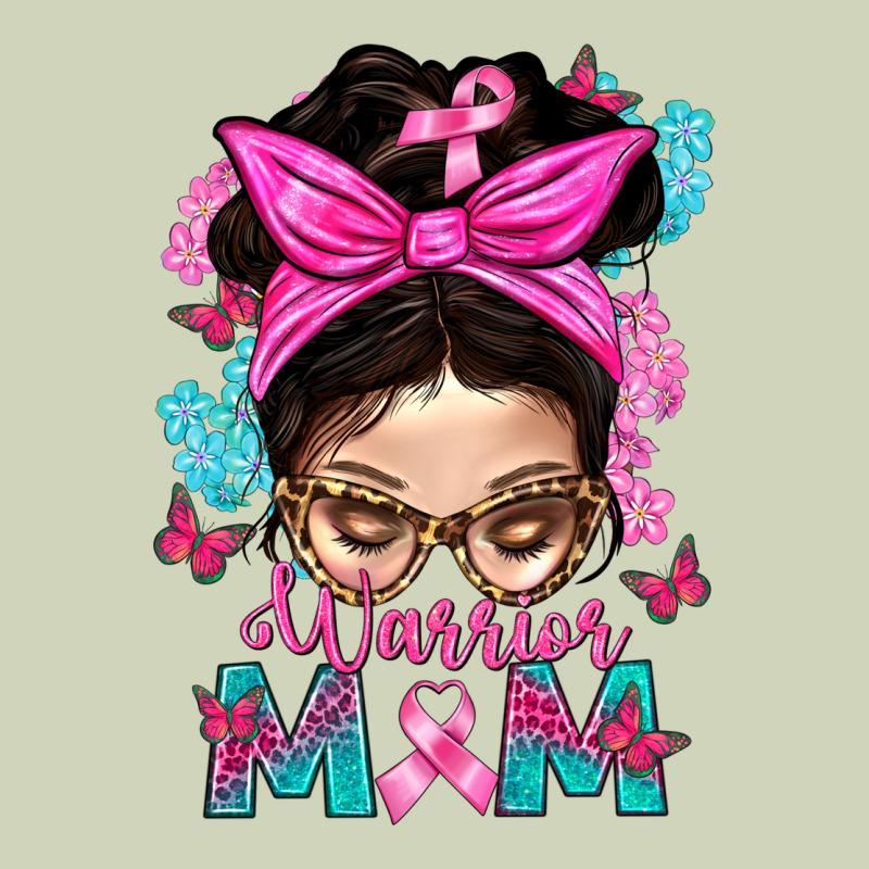 Warrior Mom Messy Bun With Flowers Heavyweight Hoodie by BundleAndBundleShop | Teevron