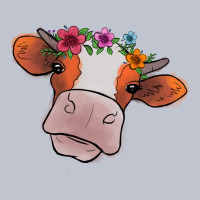 Cow With Flowers Premium Hoodie | Teevron