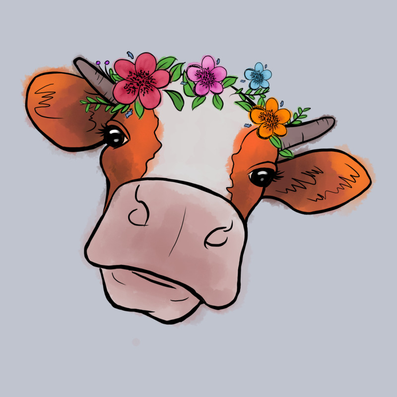 Cow With Flowers Premium Hoodie by Bettercallsaul | Teevron
