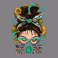 Western Messy Bun Mom With Sunflower Heavyweight Hoodie | Teevron