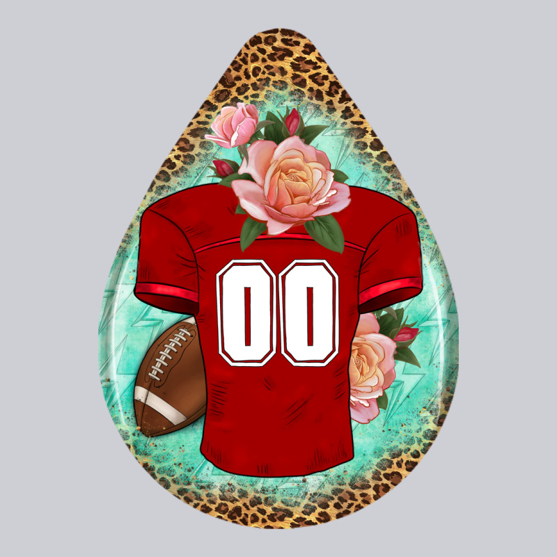 American Football And Western Roses Teardrop Heavyweight Sweatshirt by BundleAndBundleShop | Teevron