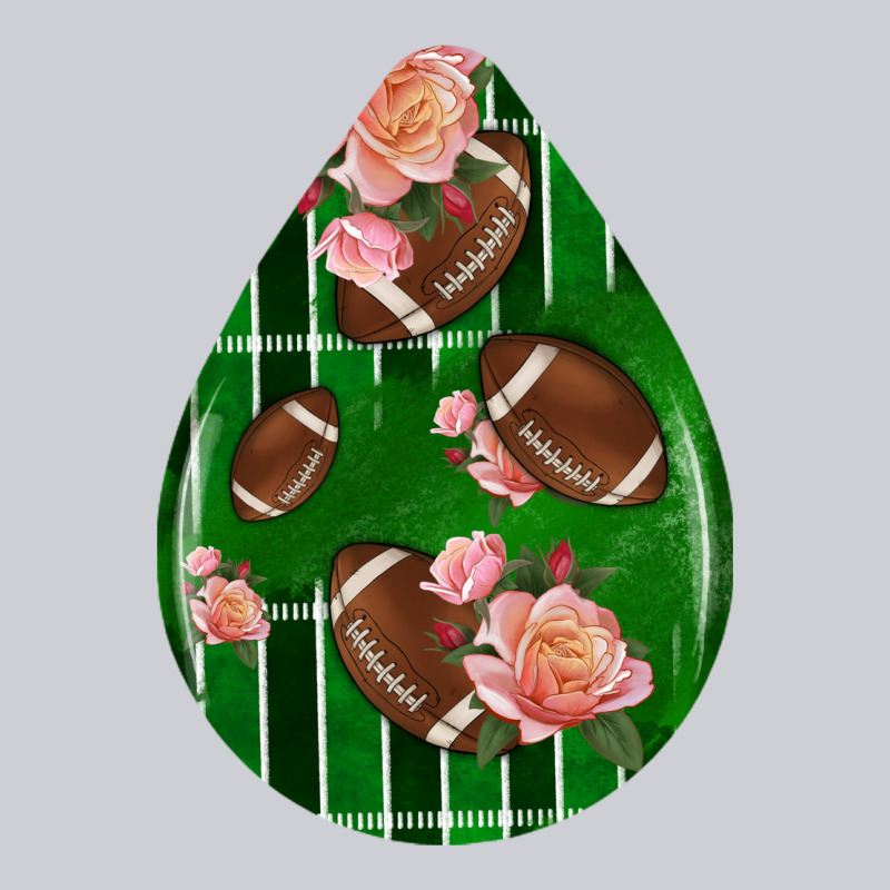 American Football And Western Roses Teardrop Heavyweight Sweatshirt by BundleAndBundleShop | Teevron