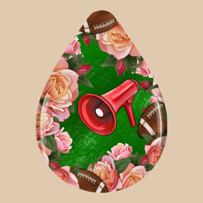 American Football And Western Roses Teardrop Heavyweight Sweatshirt by BundleAndBundleShop | Teevron
