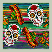 Sugar Skull Seamless Pattern Classic Tee | Teevron