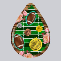 American Football And Western Roses Teardrop Heavyweight Sweatshirt | Teevron