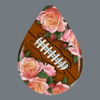 American Football And Western Roses Teardrop Heavyweight Sweatshirt | Teevron