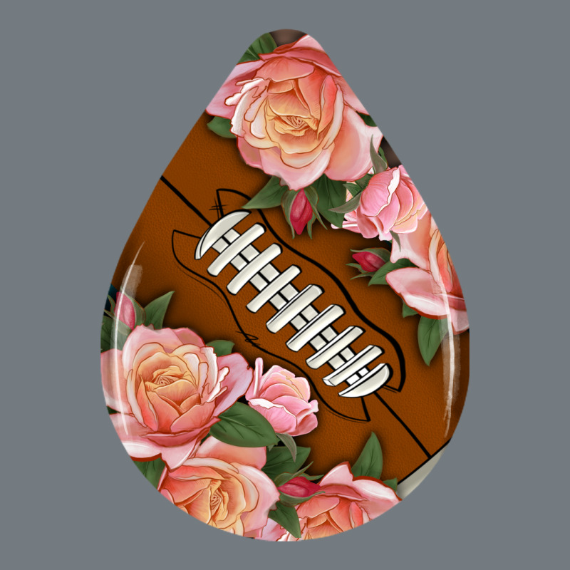 American Football And Western Roses Teardrop Heavyweight Sweatshirt by BundleAndBundleShop | Teevron