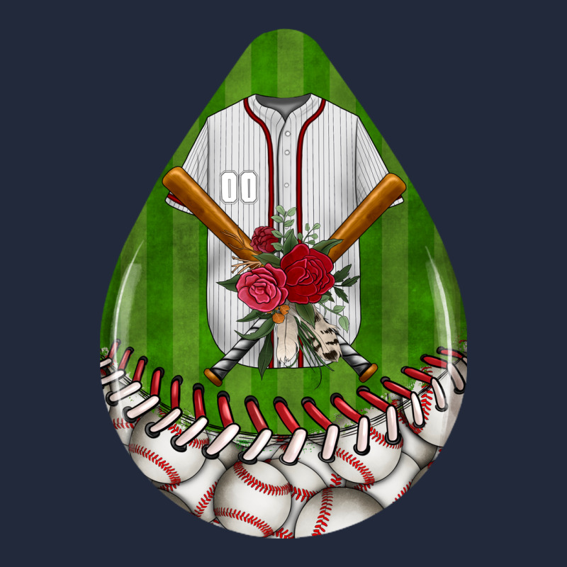 Baseball And Western Roses Teardrop  2 Premium Sweatshirt by BundleAndBundleShop | Teevron