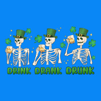 Drink Drank Drunk St. Patricks Day Skeletons Zipper Hoodie | Teevron