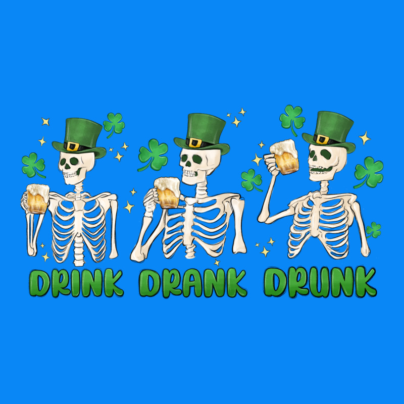 Drink Drank Drunk St. Patricks Day Skeletons Zipper Hoodie by MaliasSmallBusiness | Teevron