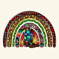 Christmas Cowboy Boots Rainbow Premium Hoodie | Teevron
