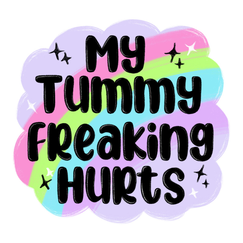 My Tummy Freaking Hurts Zipper Hoodie by MaliasSmallBusiness | Teevron