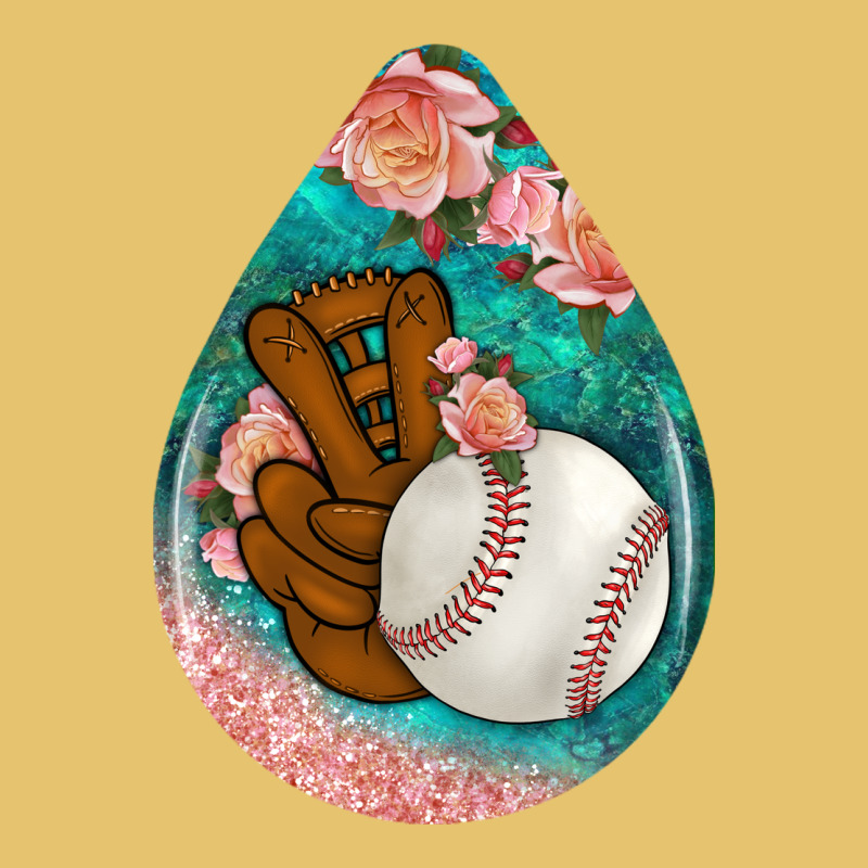 Baseball And Western Roses Teardrop  3 Premium Sweatshirt by BundleAndBundleShop | Teevron