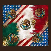 American With Mexican Flag Heavy Core Tee | Teevron
