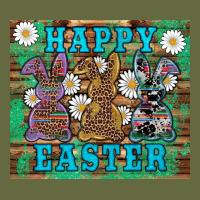 Easter Happy Easter Western Bunnies Daisies Long Sleeve Tee | Teevron