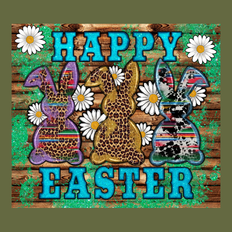 Easter Happy Easter Western Bunnies Daisies Long Sleeve Tee by Artiststas | Teevron