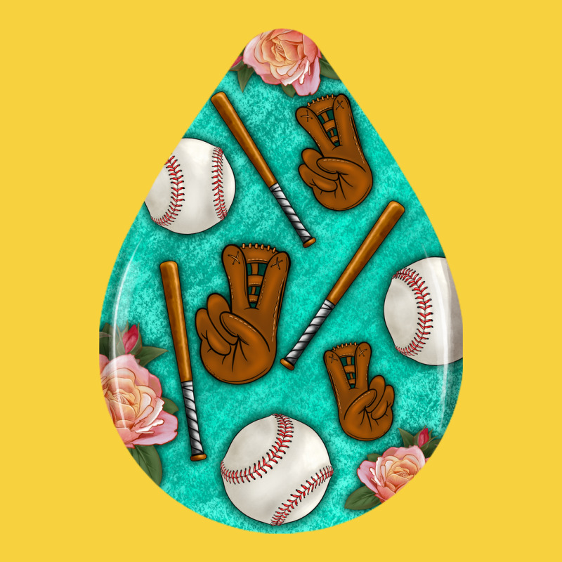 Baseball And Western Roses Teardrop  5 Premium Sweatshirt by BundleAndBundleShop | Teevron