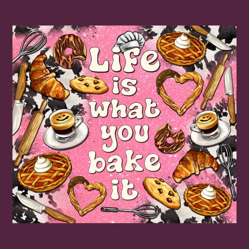 Life Is What You Bake It With Cowhide Urban Hoodie by TumblerDesignByShophia | Teevron