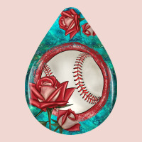Baseball And Western Roses Teardrop  7 Premium Sweatshirt | Teevron