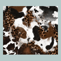 Cowhide And Leopard Pattern Heavy Core Tee | Teevron