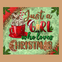 Just A Girl Who Loves Christmas Mousepad Vintage Tee | Teevron