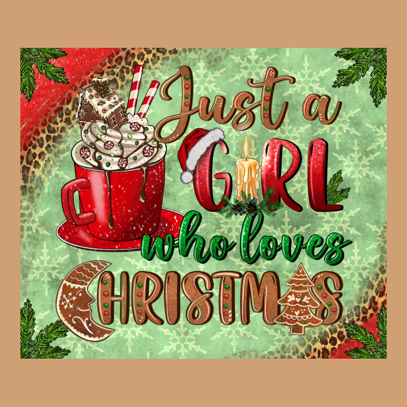 Just A Girl Who Loves Christmas Mousepad Vintage Tee by BundleAndBundleShop | Teevron