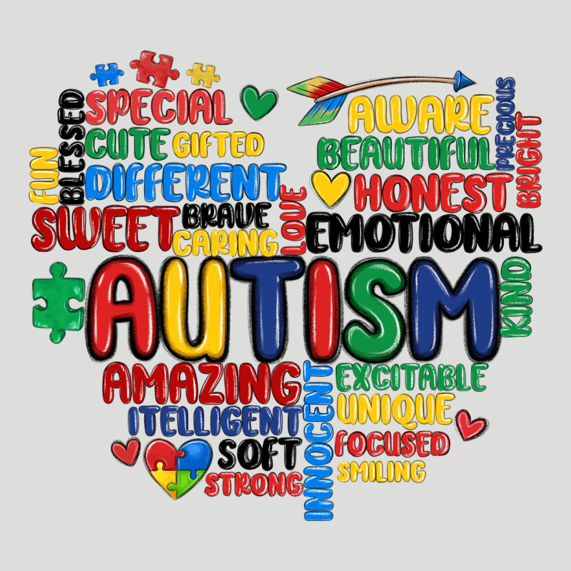 Autism Heart Zipper Hoodie by MaliasSmallBusiness | Teevron