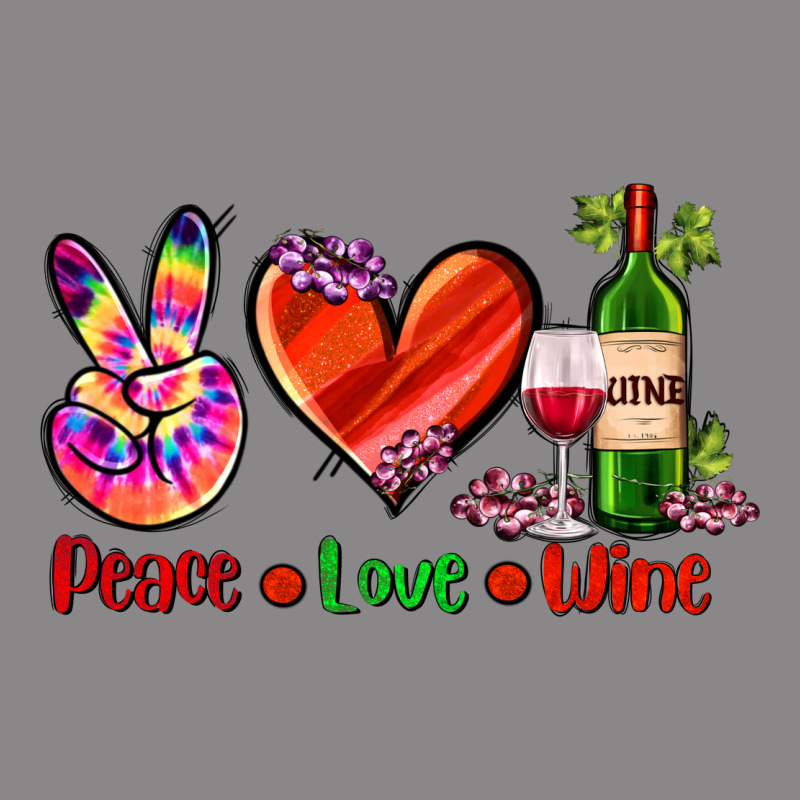 Peace Love Wine Vintage Tee by AdoDesignShop | Teevron