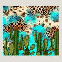 Cactus Turquoise Leopard Cowhide Tumbler Rana Heavy Core Tee | Teevron