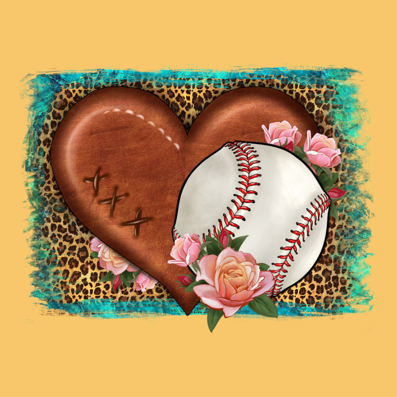 Western Leopard Baseball Heart Vintage Hoodie by HRA Design Shop | Teevron