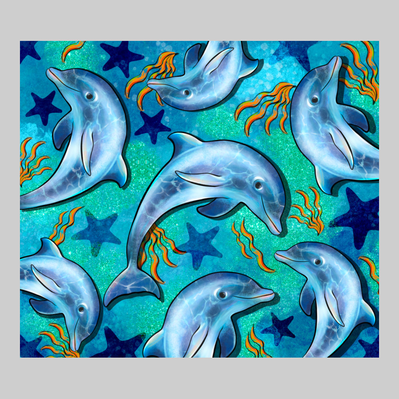 Dolphin Tumbler Premium Tee by BarkalooDesign | Teevron