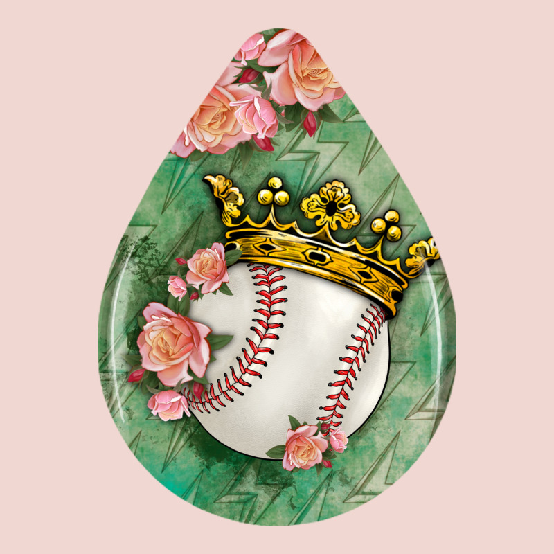 Baseball And Western Roses Teardrop  6 Premium Sweatshirt by BundleAndBundleShop | Teevron