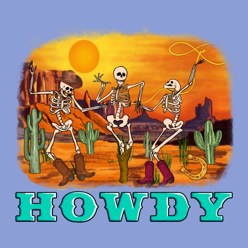 Western Skeleton Long Sleeve Tee by AdoDesignShop | Teevron